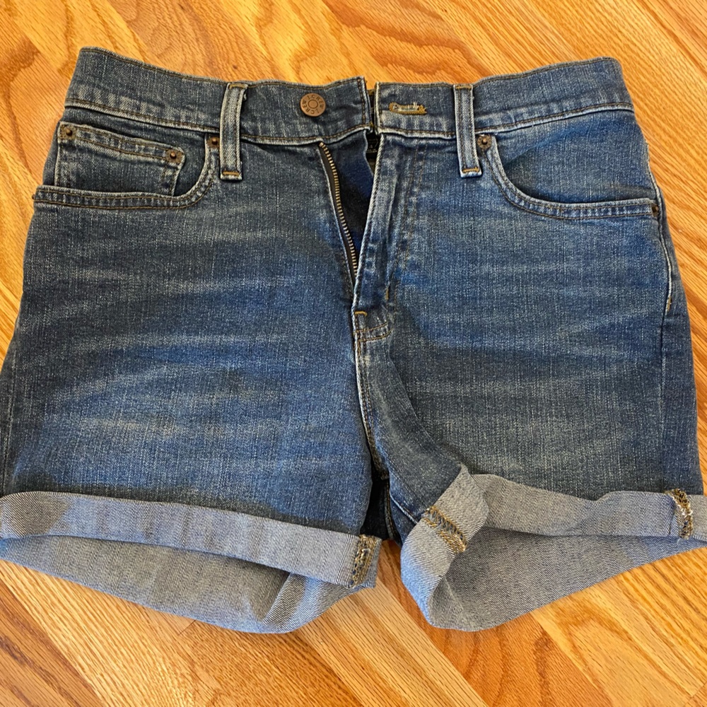 High Waist J Crew Jean Shorts (size 24 /size 4)